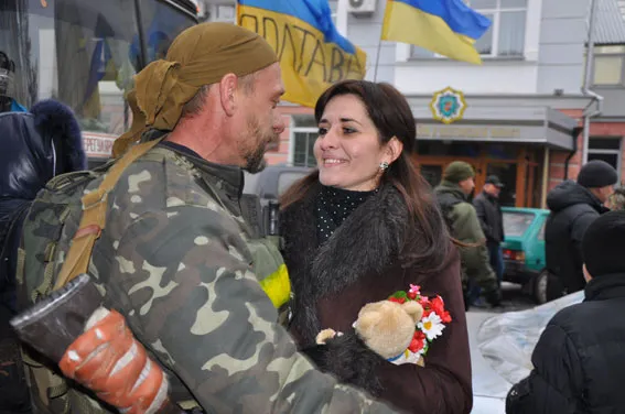 Понад 50 бійців спецбатальйону «Полтава» повернулиcя з зони АТО (Фоторепортаж) + (Відео) — фото 6
