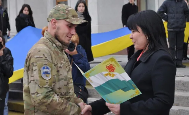 Полтава зустріла демобілізованих солдатів із зони АТО (фото) — фото 3