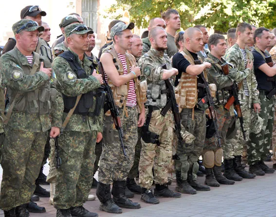 Бійці зведеного загону міліції Полтавщини, які повернулися зі зони АТО (фото) — фото 1