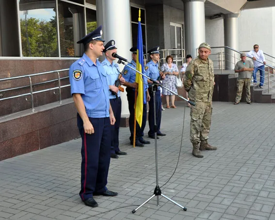 Бійці зведеного загону міліції Полтавщини, які повернулися зі зони АТО (фото) — фото 3